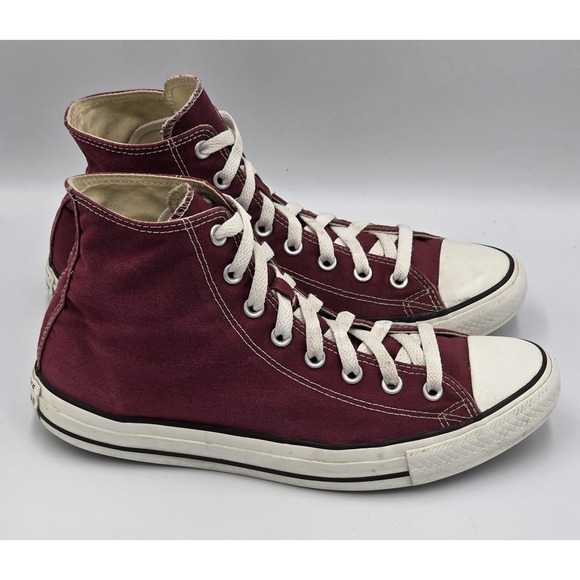 Converse Chuck Taylor All Stars Burgundy High Top Mens Size US 10 Women's 12 - Picture 4 of 14